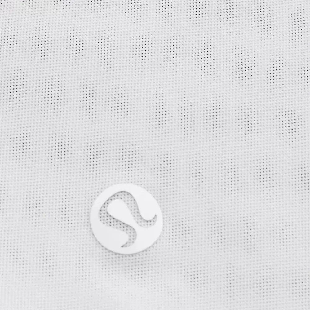 (A11) Lululemon Keyhole Mesh Long Sleeve Top, White, Size 12, NWT‎